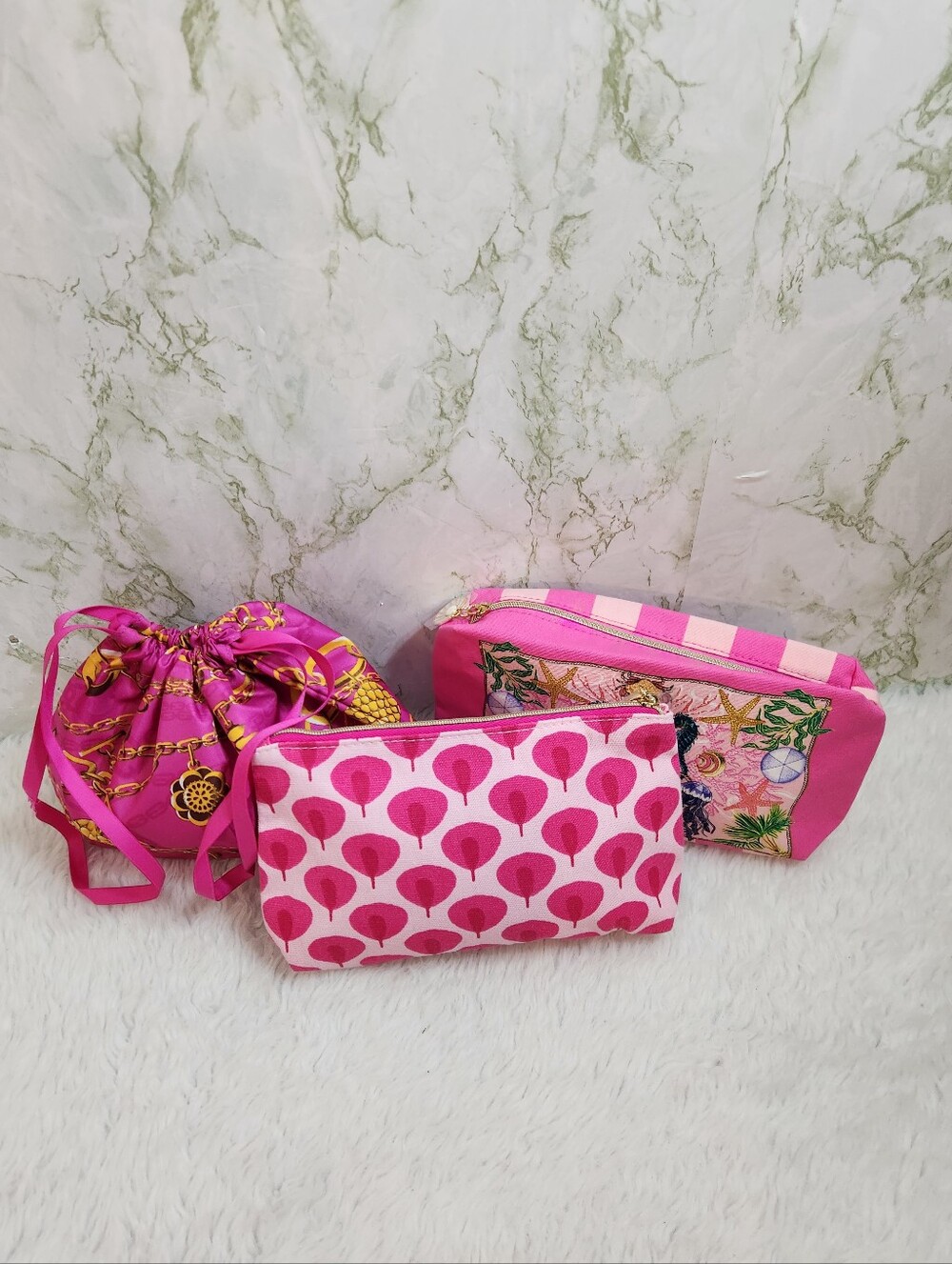 Bundle of 3 Estee Lauder Cosmetic Bags